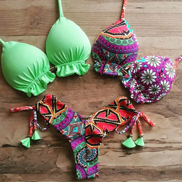 3 Piece Thong Bikini Set