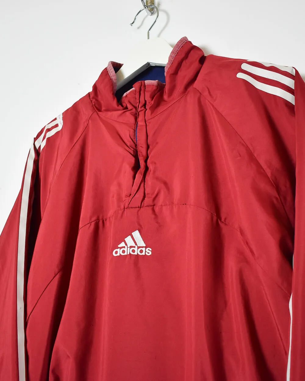 Adidas 1/4 Zip Reversible Fleece Jacket - Large