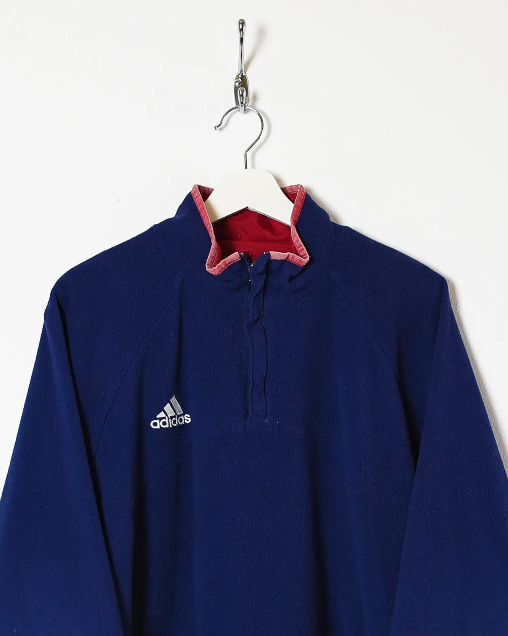 Adidas 1/4 Zip Reversible Fleece Jacket - Large