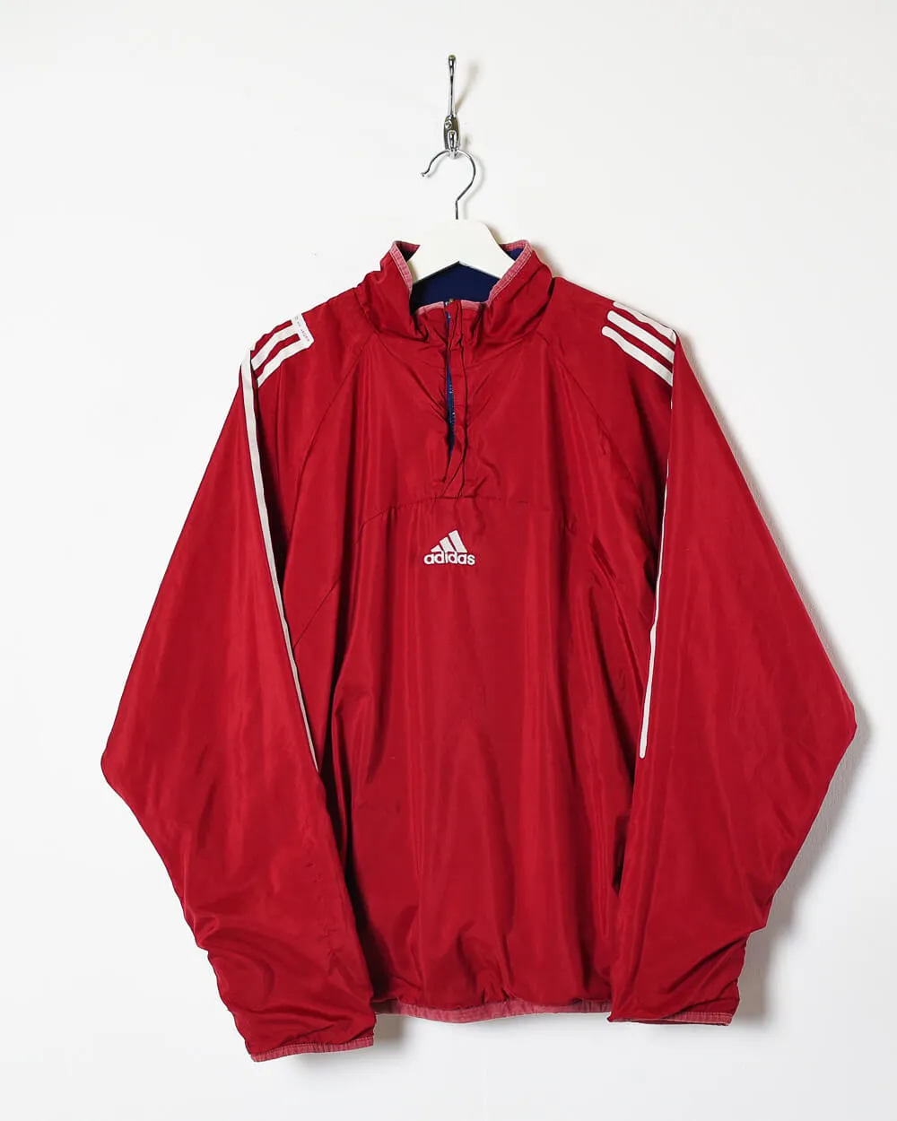 Adidas 1/4 Zip Reversible Fleece Jacket - Large