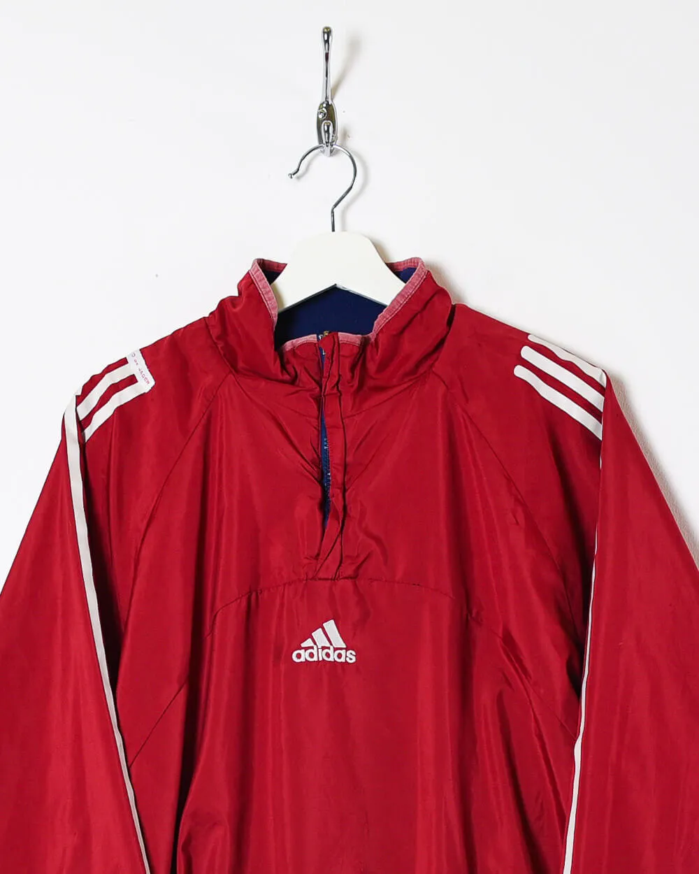 Adidas 1/4 Zip Reversible Fleece Jacket - Large