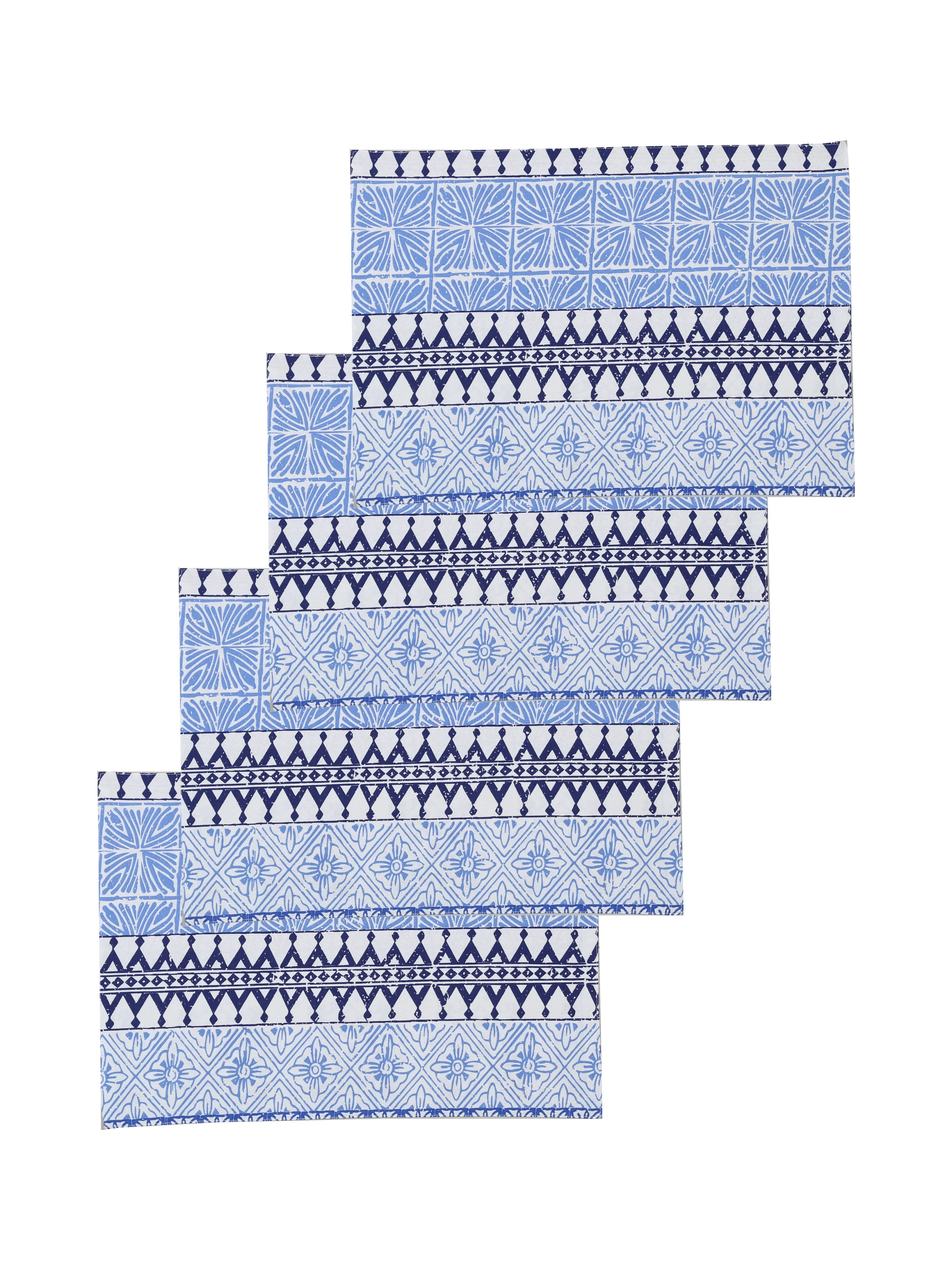 Alankaar - Set Of 4 Placemats (Blue)