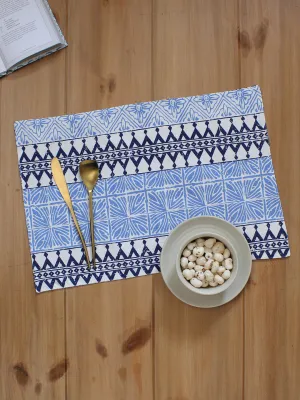 Alankaar - Set Of 4 Placemats (Blue)