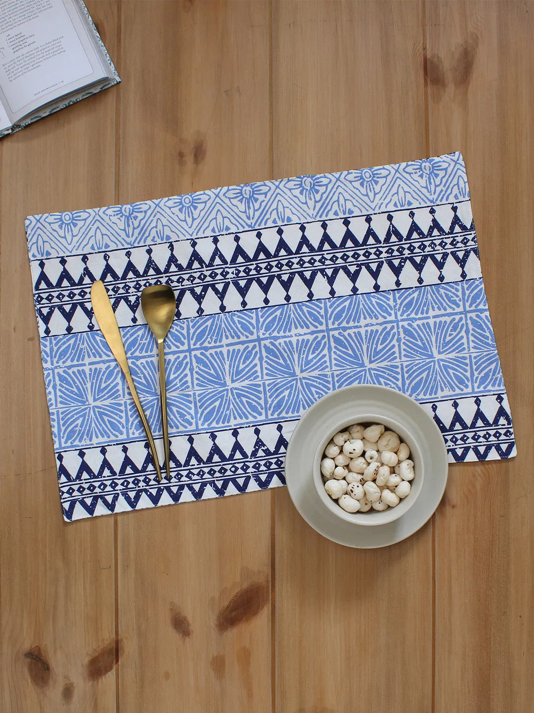 Alankaar - Set Of 4 Placemats (Blue)