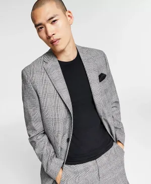 Bar III Mens Skinny-Fit Plaid Suit Jacket