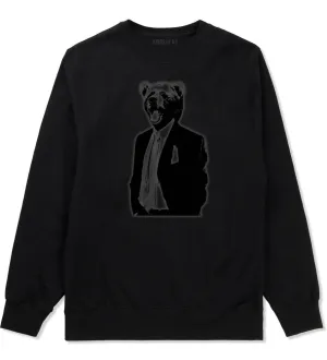 Bear In Suit Funny Crewneck Sweatshirt