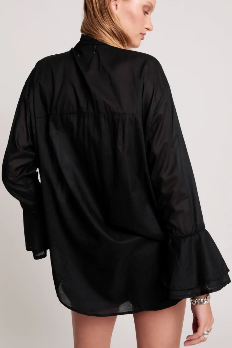 Black Voile Fantasie Blouse