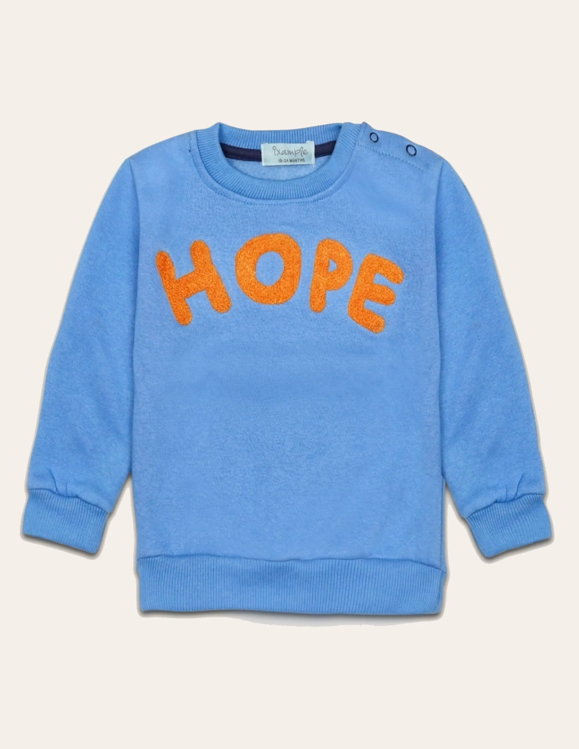 Blue HOPE Embroidered Sweatshirt