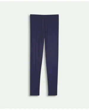 Brooks Brothers Girls Stretch Cotton Leggings Navy