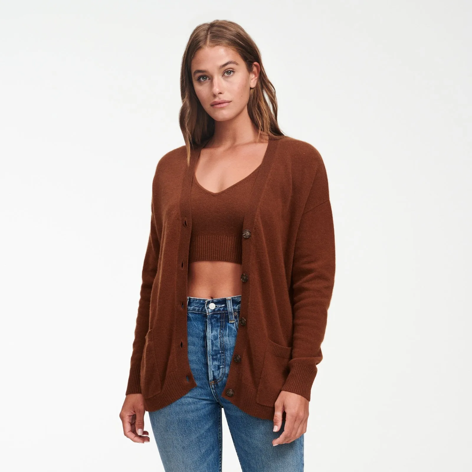 Cashmere Boyfriend Cardigan