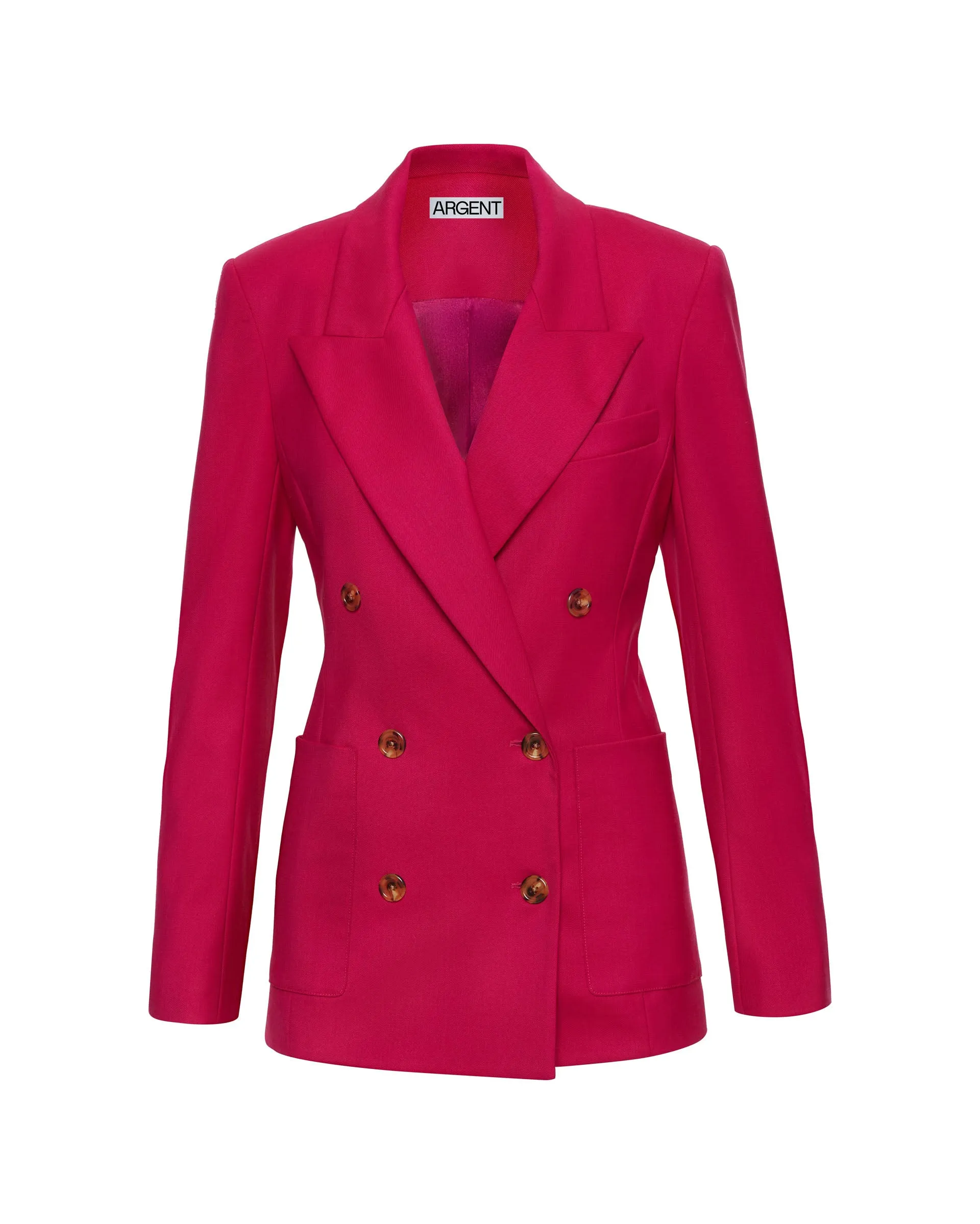 Chelsea Blazer in Seasonless Wool | Fuchsia