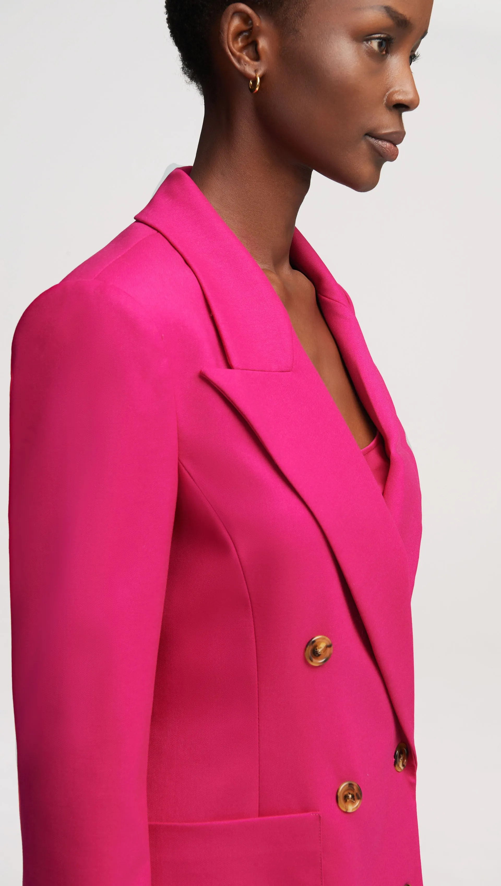 Chelsea Blazer in Seasonless Wool | Fuchsia