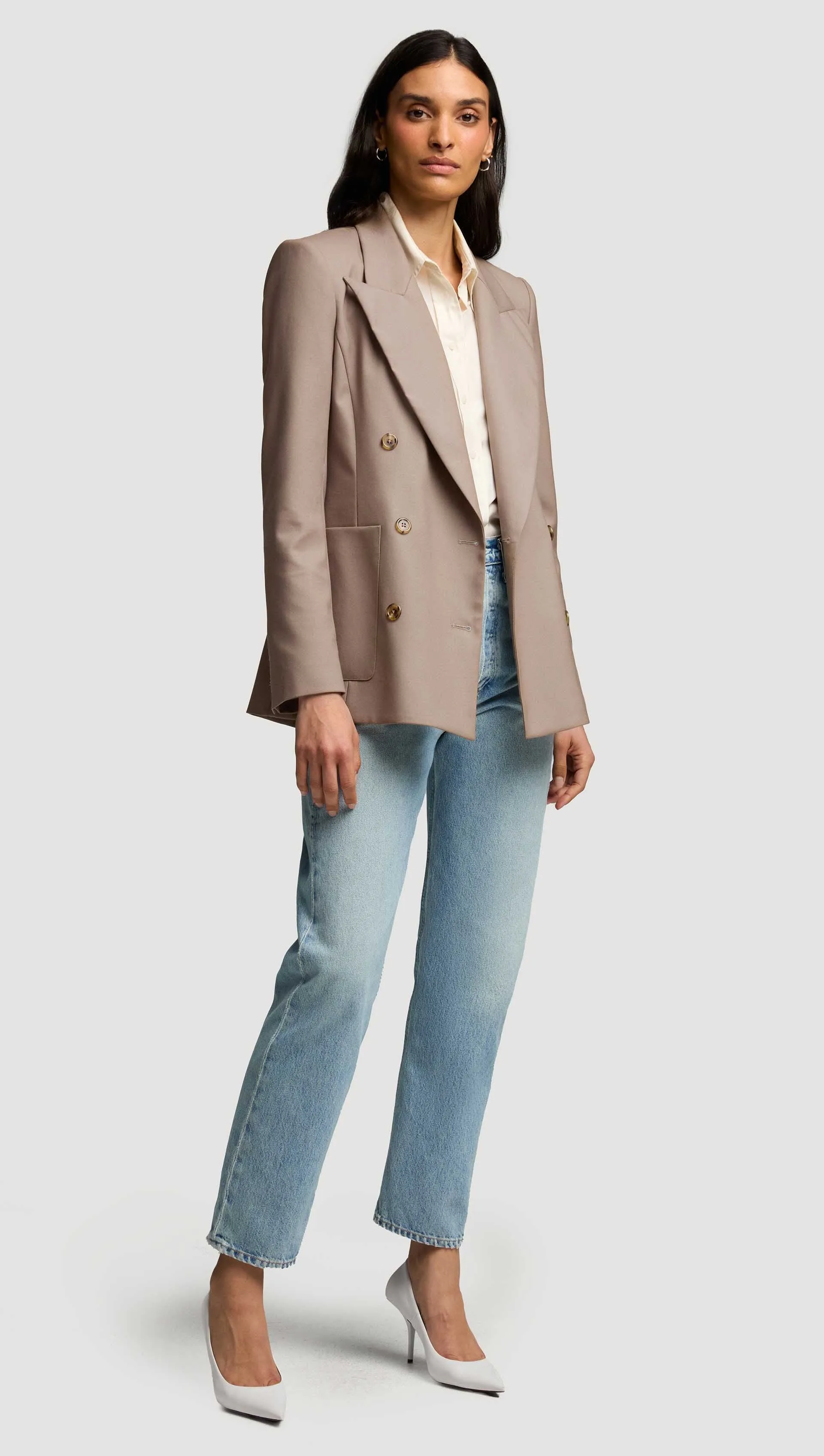 Chelsea Blazer in Seasonless Wool | Taupe