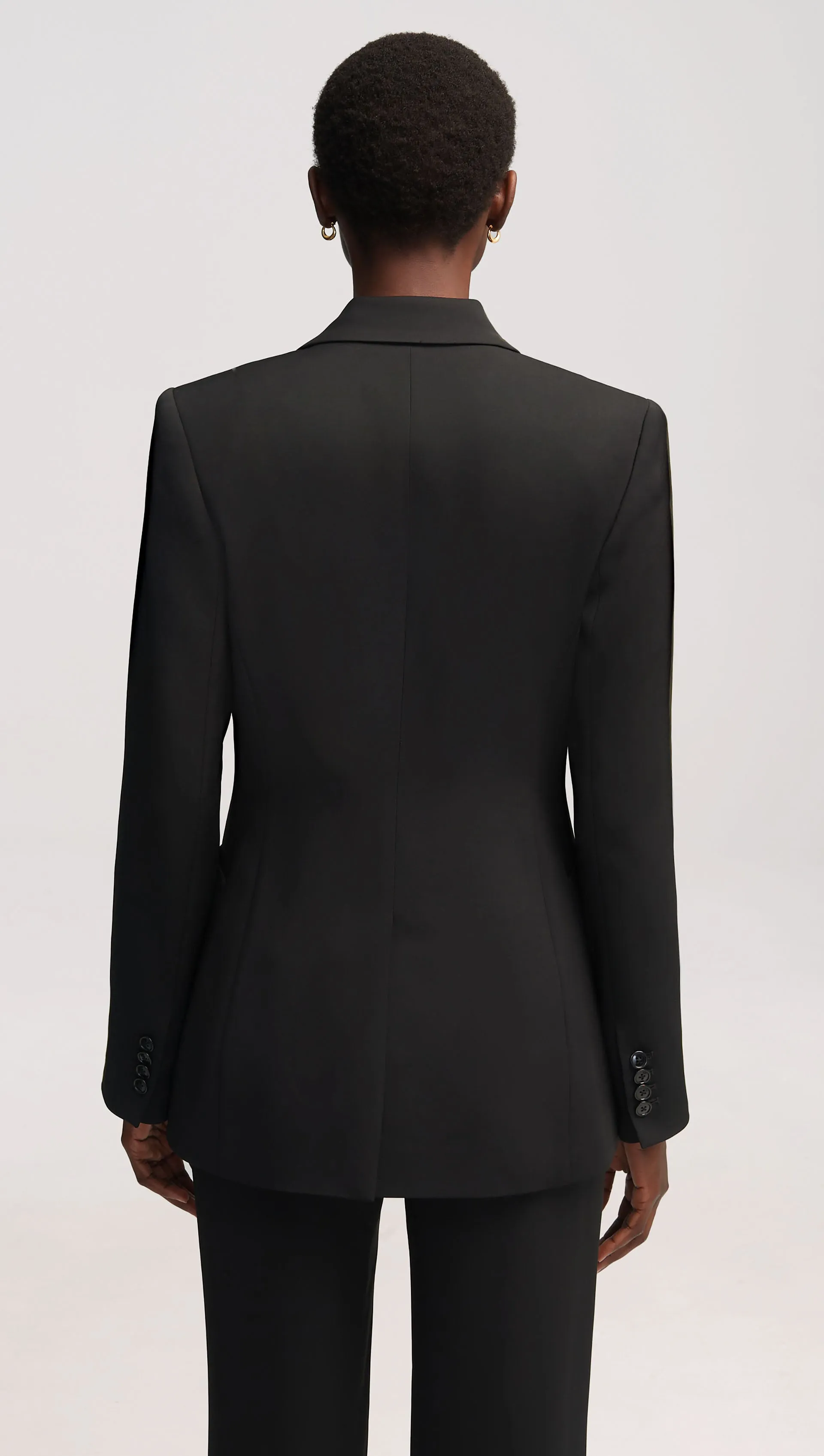 Chelsea Blazer in Stretch Crepe | Black