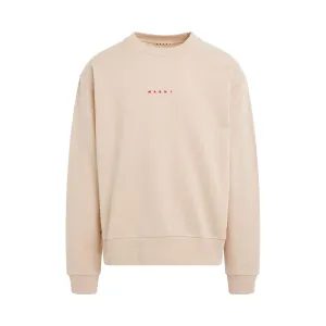 Classic Chest Logo Sweatshirt in Ivory