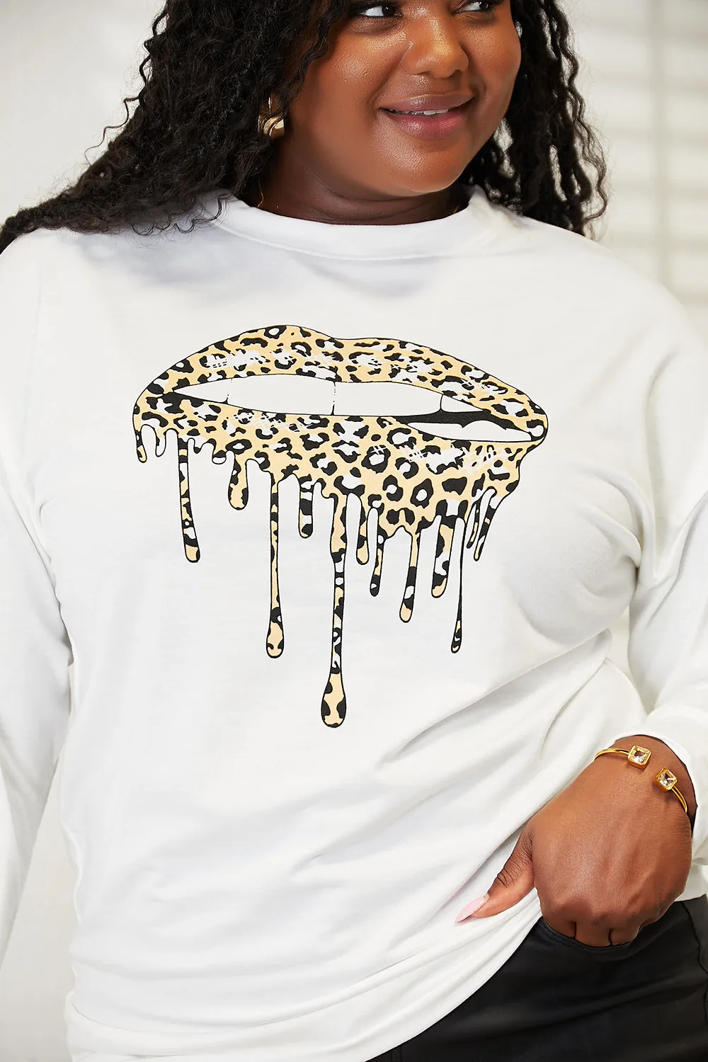 Double Take Graphic Sweatshirt