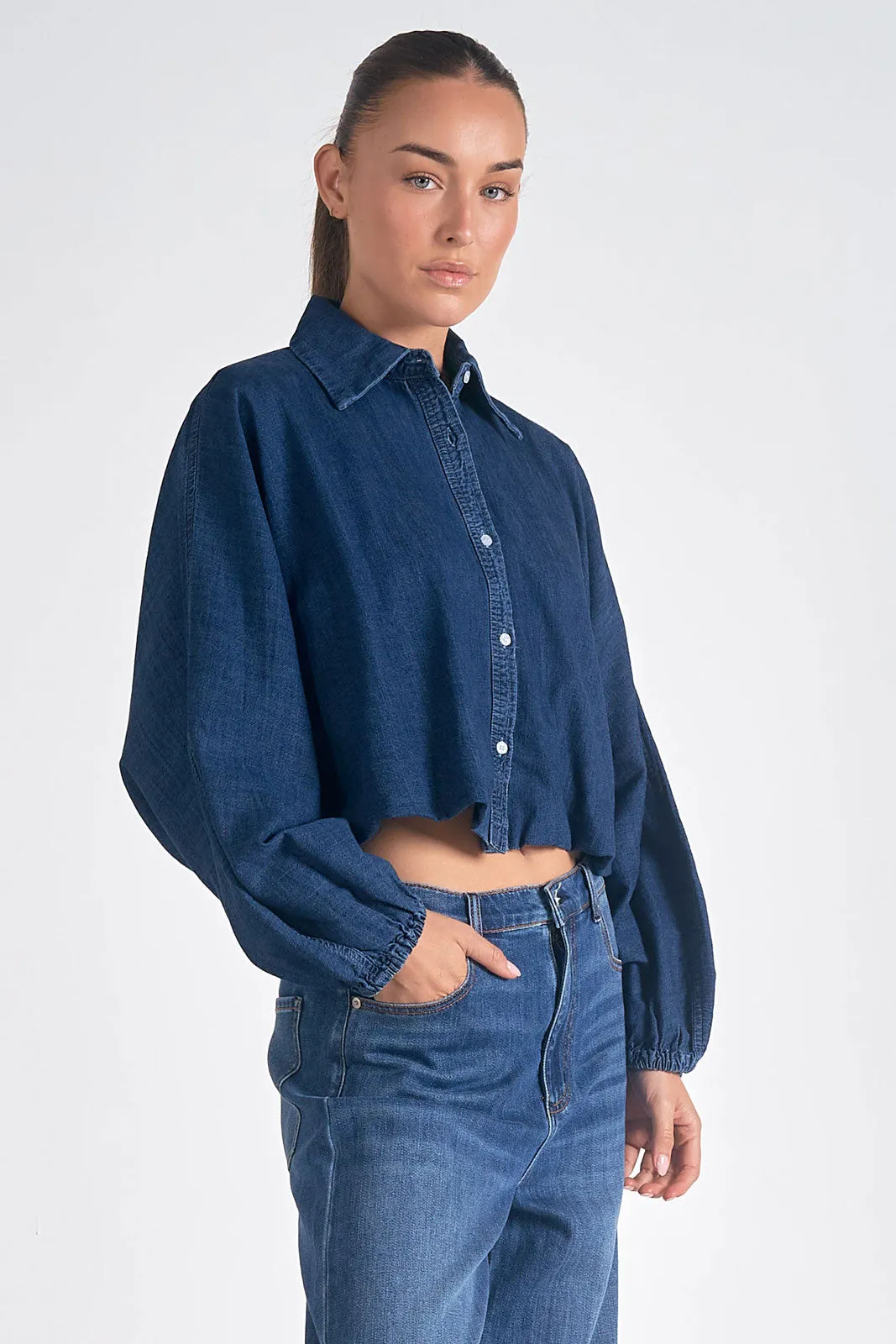 Elan Bubble Button Down Shirt