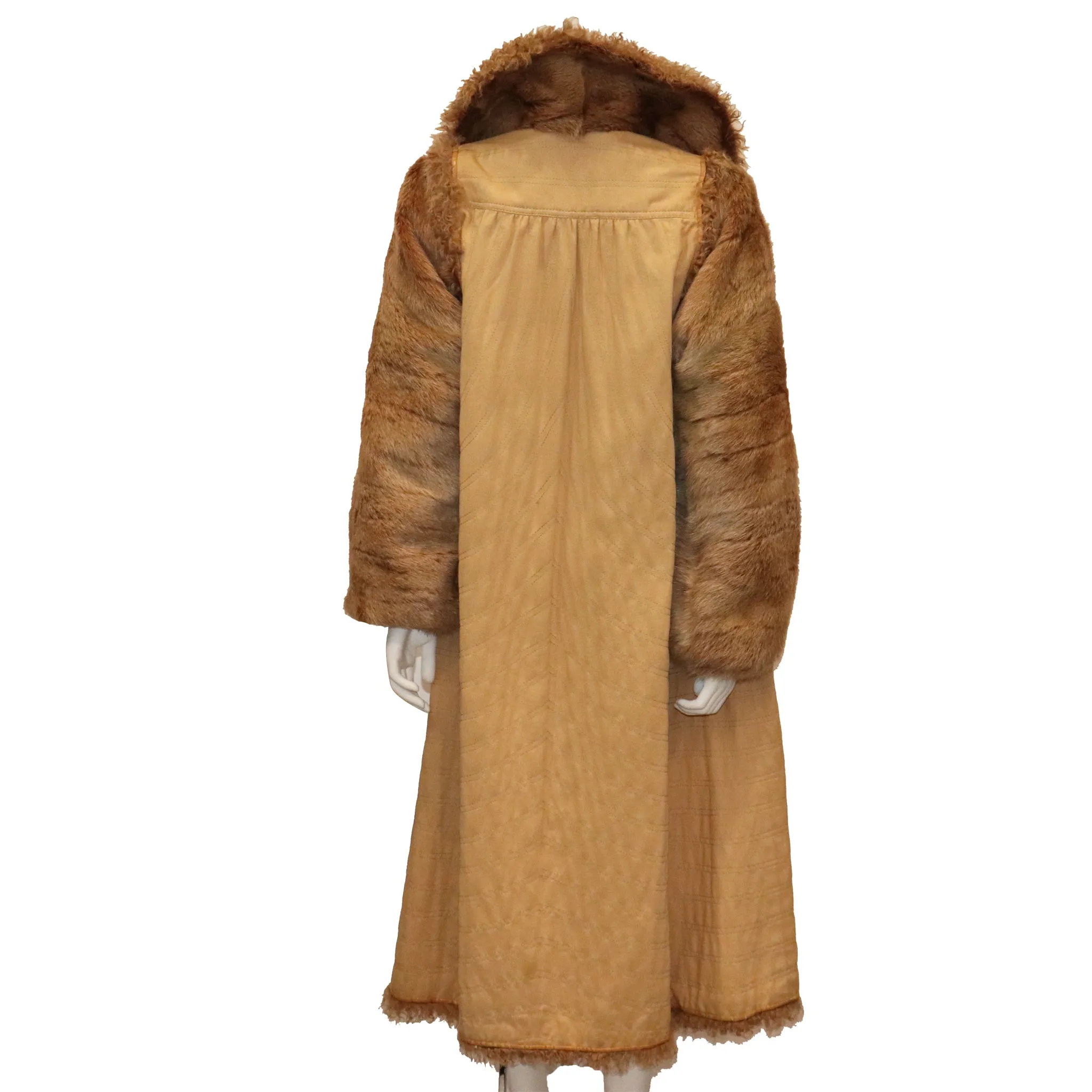 Fendi Reversible Two Piece Marmot and curly Lamb Coat