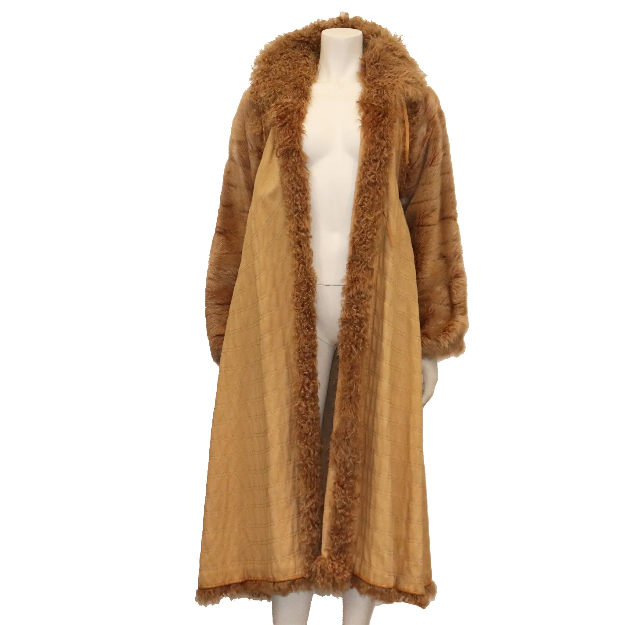 Fendi Reversible Two Piece Marmot and curly Lamb Coat