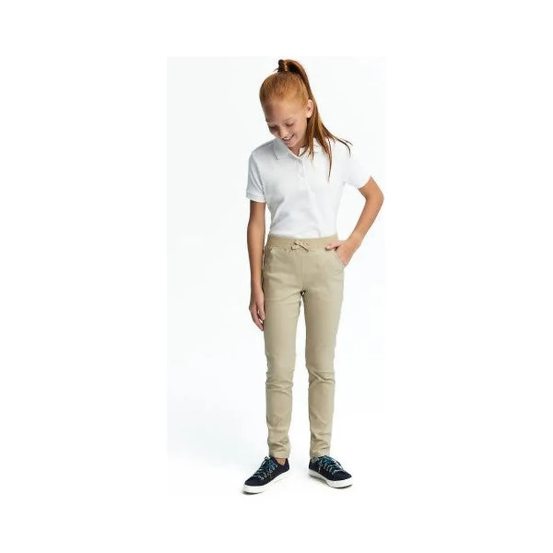 Girl's Stretch Tie Pull-On Pants