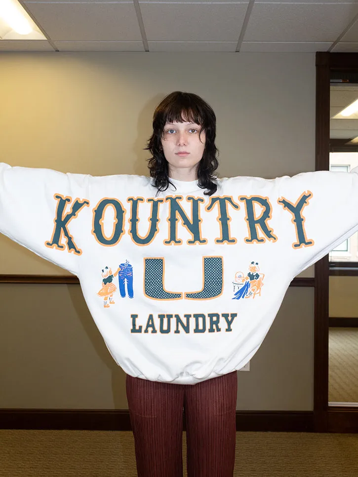 Kapital Big Kountry Sweater, White