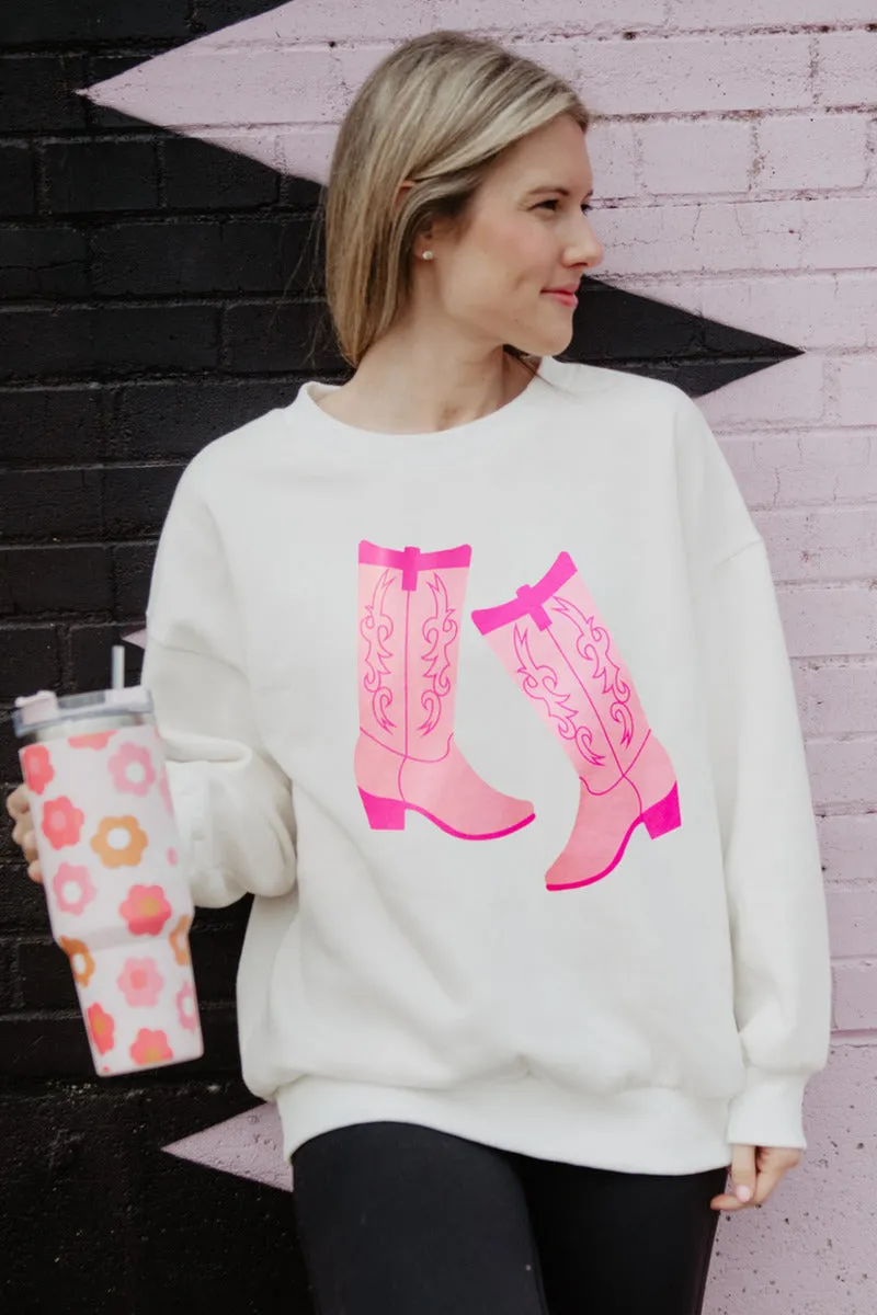 Kicking Boots Western Wholesale Sweatshirt