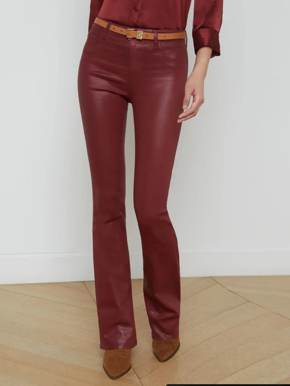 La2700 Syrah Coated Bootcut Pant