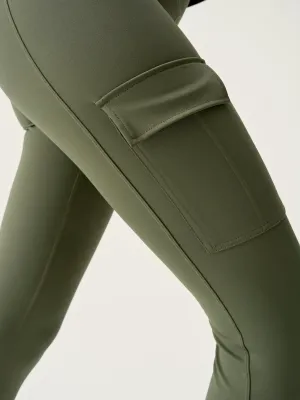 Legging Cargo - Olive Foncé