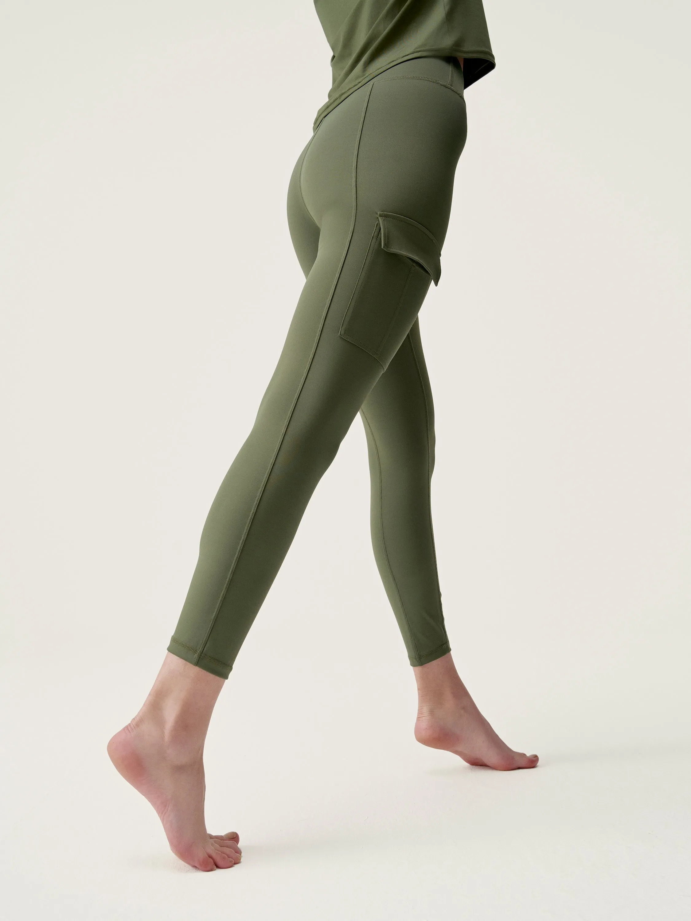 Legging Cargo - Olive Foncé