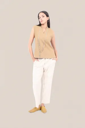 Linen cotton blend pants