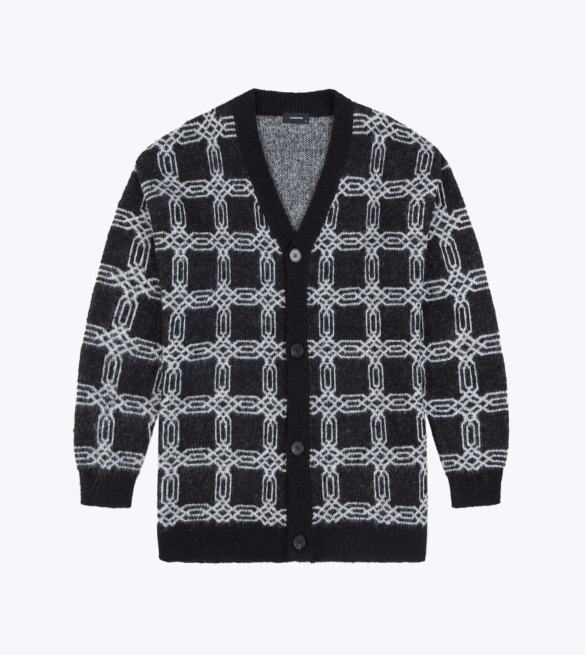 Link-Up Lowgo Cardigan Black/White