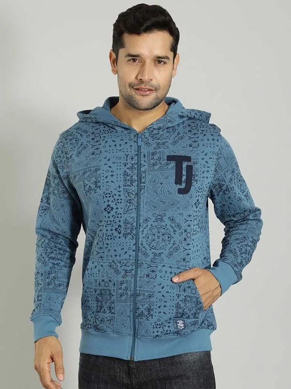 Men Printed Sweatshirt with Hoodie