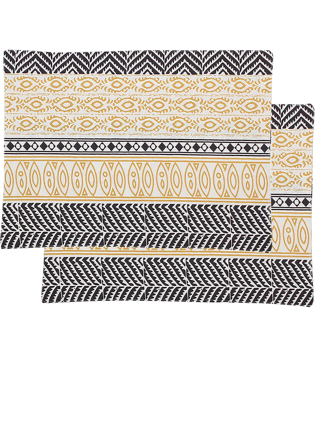 Nakshi - Set Of 2 Placemats (Yellow)