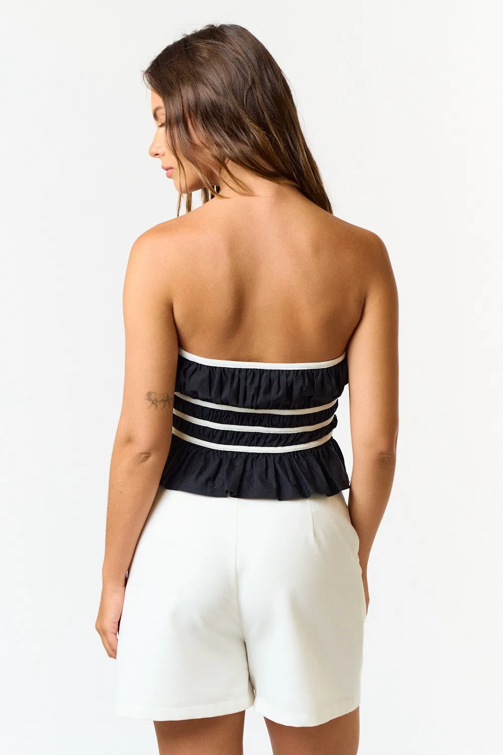 Peplum Tube Top