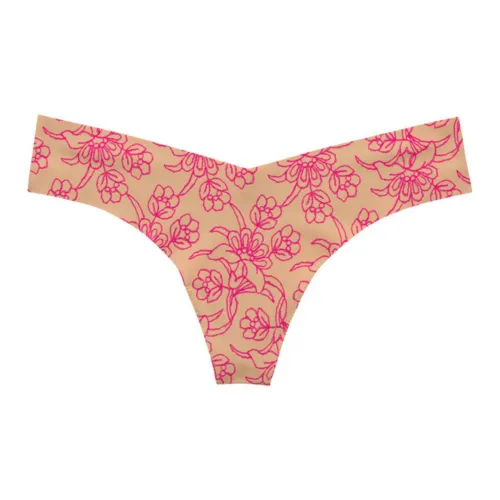 Playful Print Seamless Thong Panty Commando