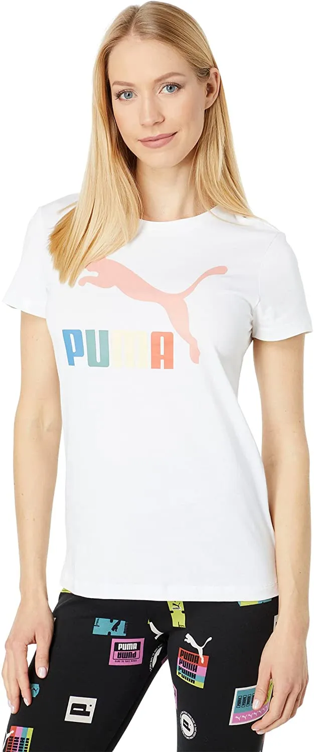 PUMA Classics Logo Interest Tee Women's T-Shirts