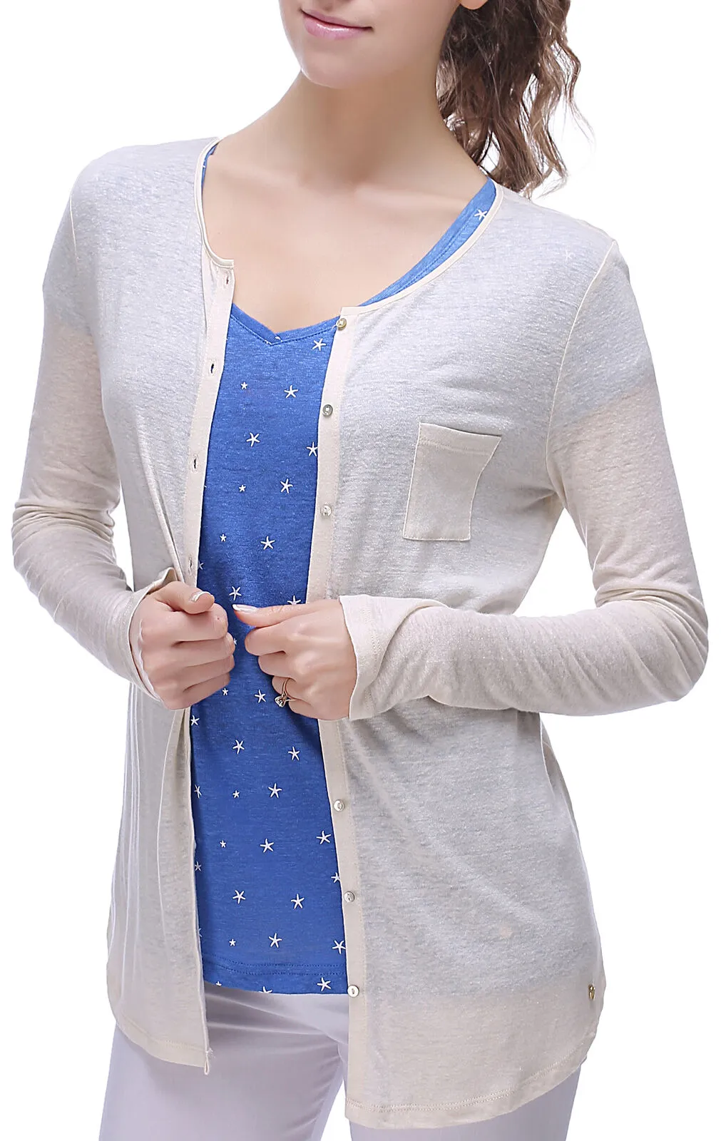 RH Women's Button Casual Long Knitted Cardigan Tops Shirt Pullover Blouse RH2032