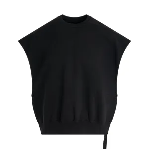 Sleeveless Jumbo Tatlin Sweatshirt in Black