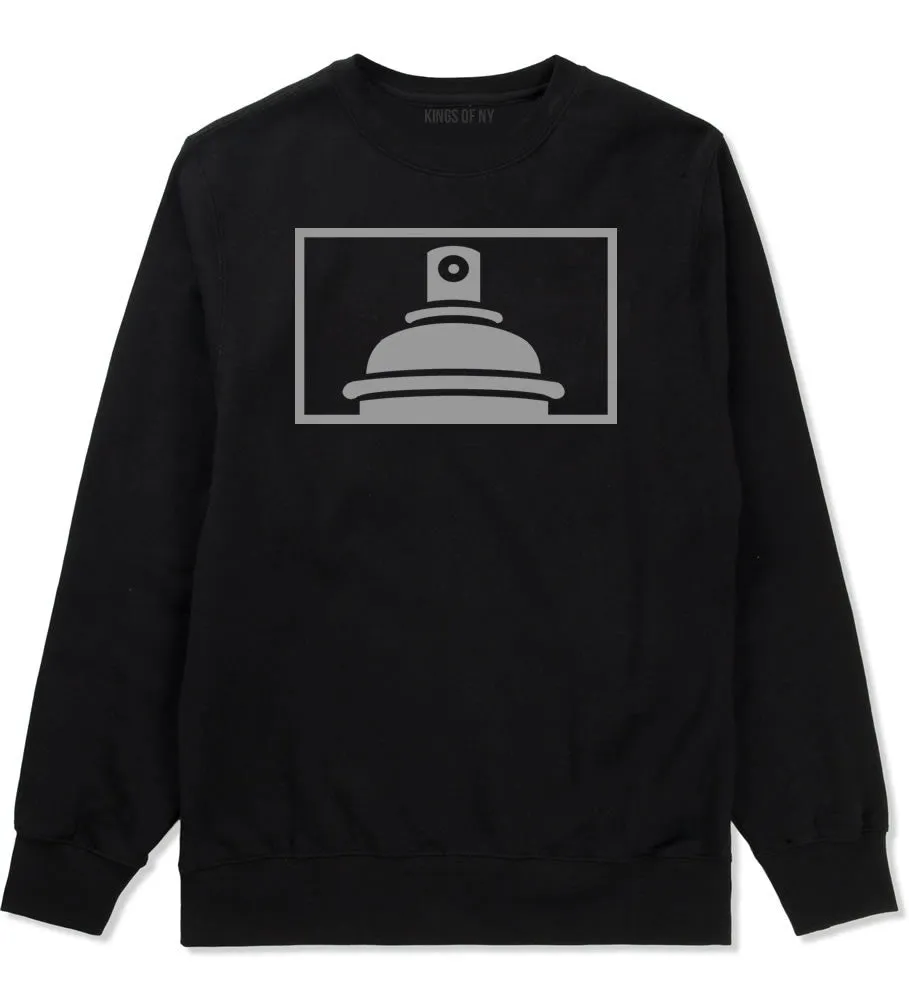 Spraycan Rectangle Logo Graffiti Crewneck Sweatshirt