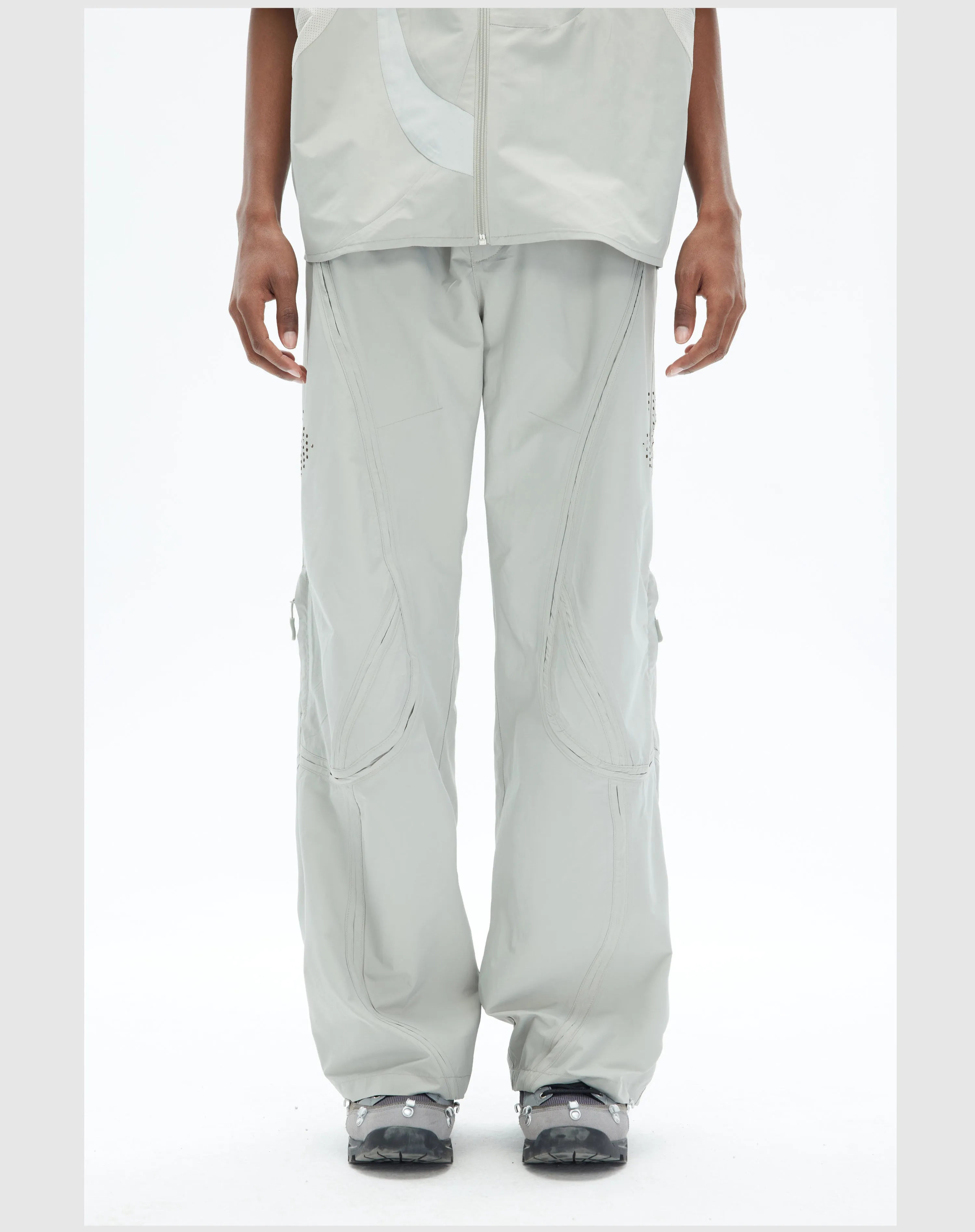 Straight functional casual pants