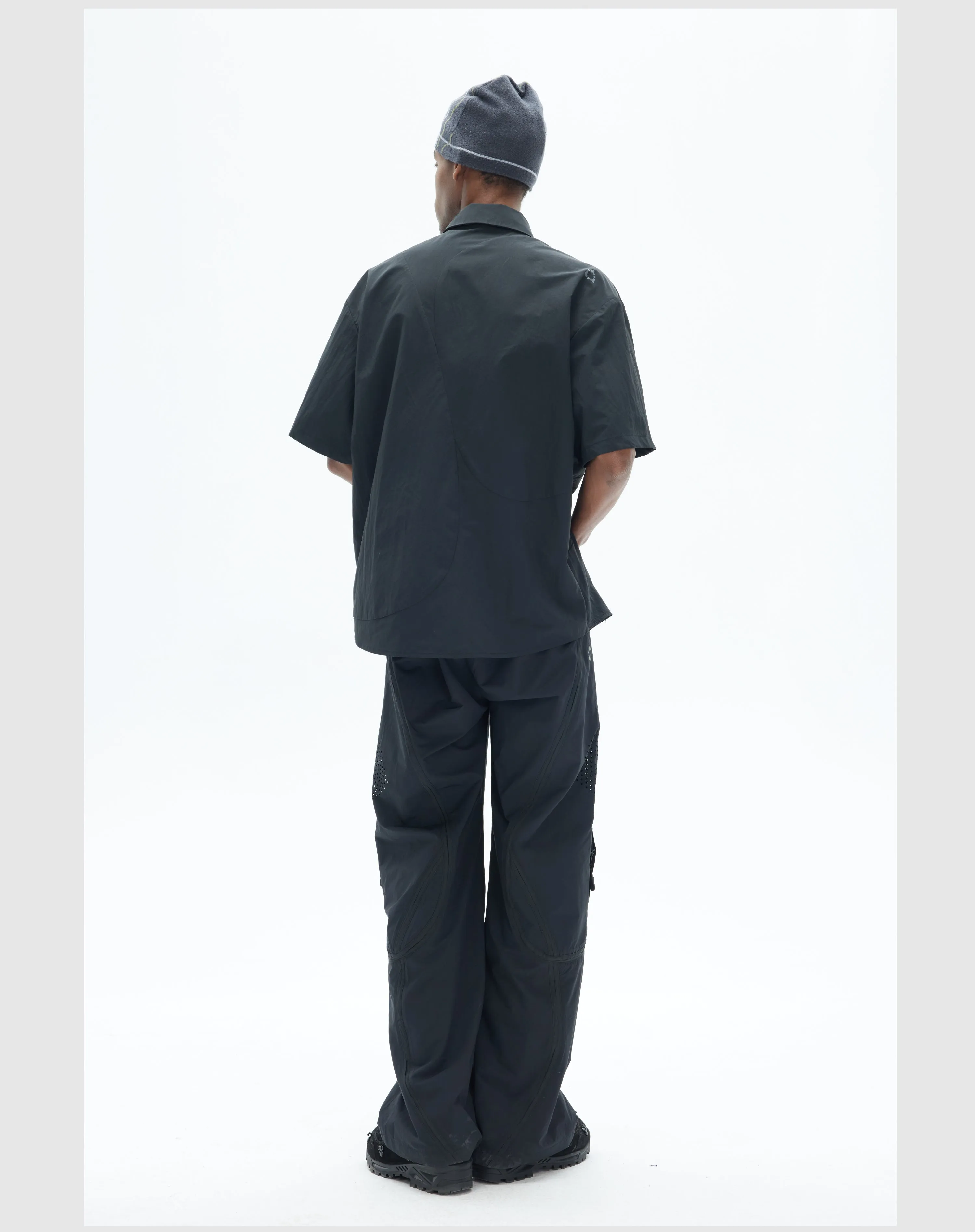 Straight functional casual pants