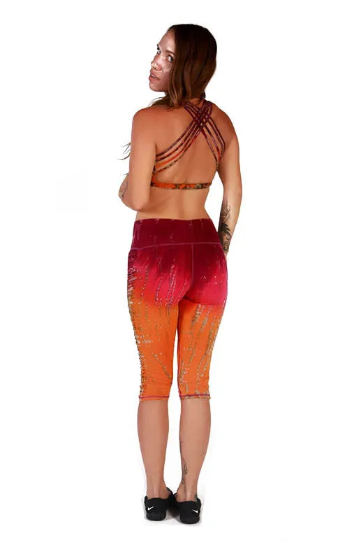 Tie Dye Ruched Legging Short