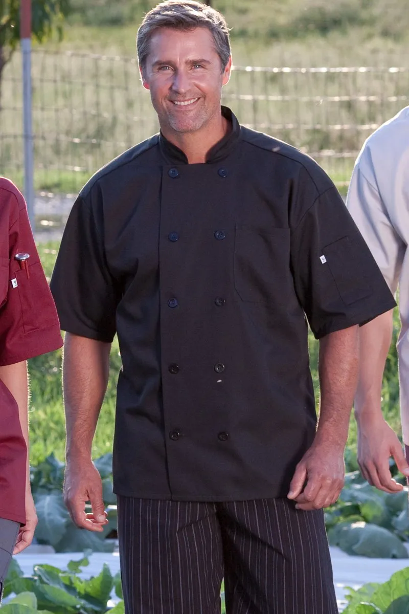 Uncommon Threads 0415 Short Sleeve Chef Coat