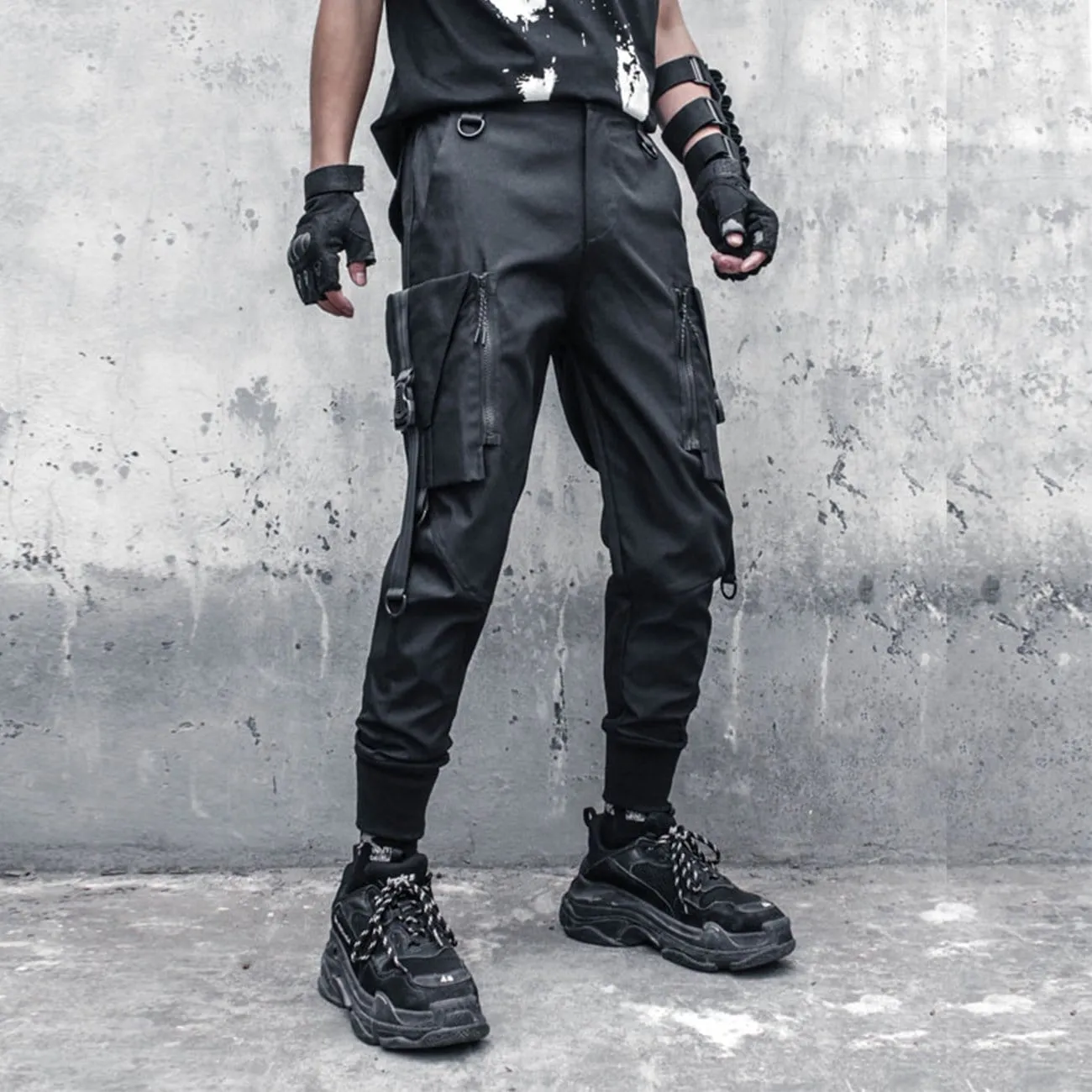 WLS Functional Detachable Pocket Ribbons Cargo Pants