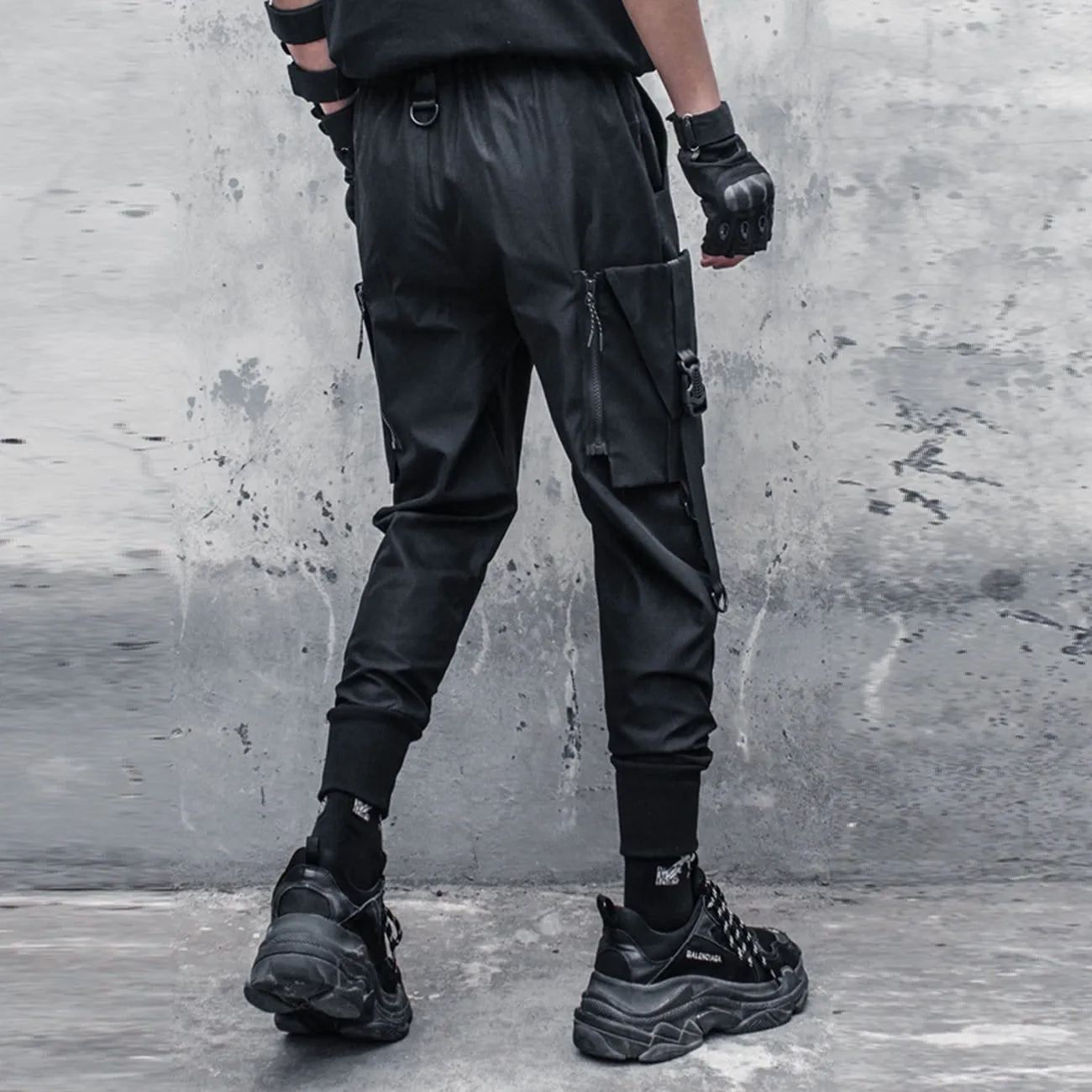 WLS Functional Detachable Pocket Ribbons Cargo Pants